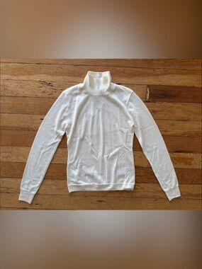J. Crew Merino Wool Cream Mock Turtleneck Sweater XS NWT